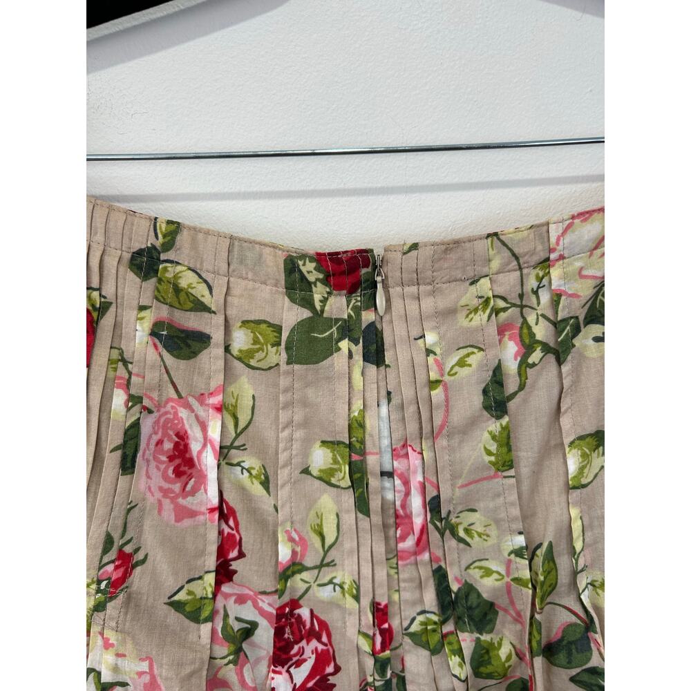 CAbi floral pleated retro skirt A line size 14 - Picture 3 of 7